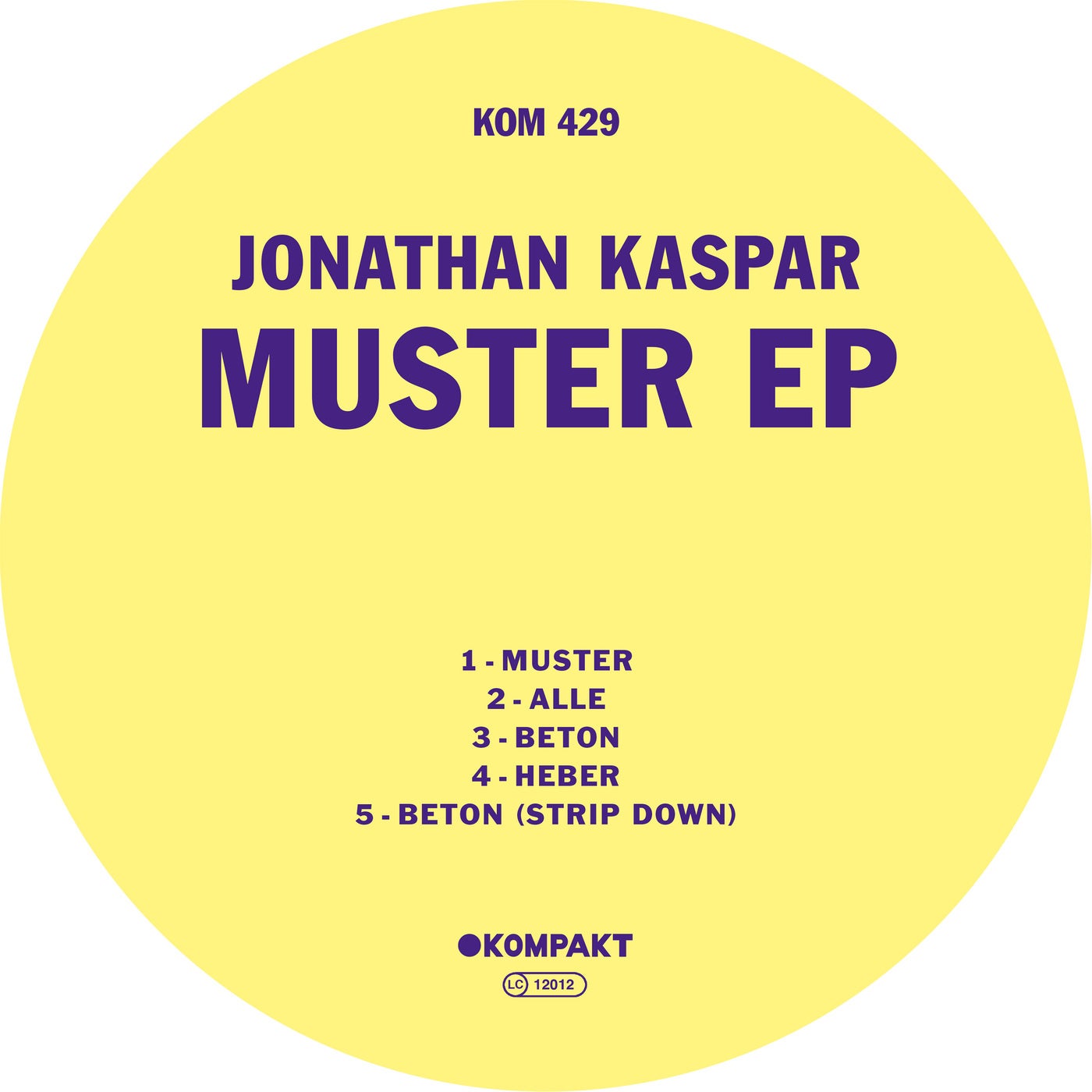 Jonathan Kaspar – Muster EP [KOMPAKT429D]